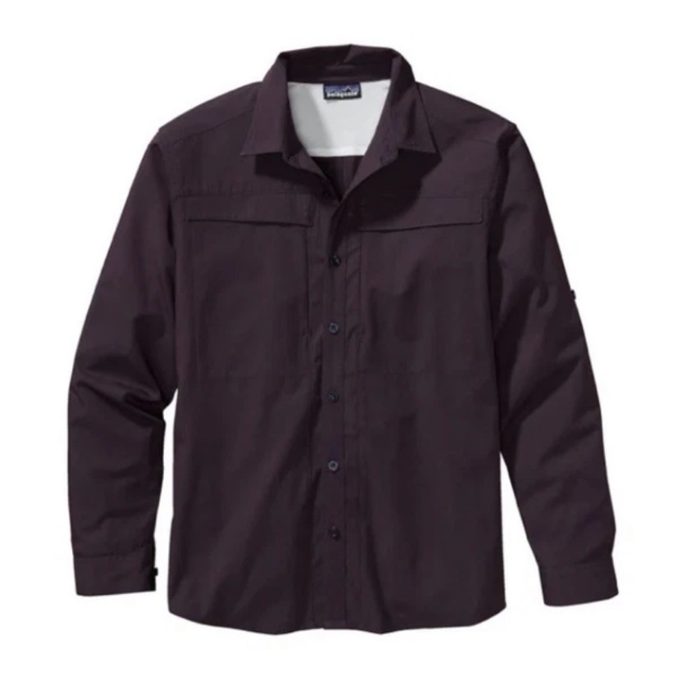 Patagonia Men's Dark Plum Long-Sleeve Overhand Shirt Size L Outdoor Gorpcore